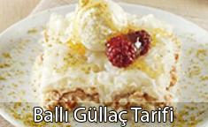 Ballı güllaç tarifi malzemeler, nasıl hazırlanır.